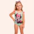 Maiô Minnie Mouse Xadrez Verde Neon Fakini - loja online