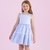 Vestido Xadrez Azul Branco PetitCherie