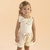 Conjunto Resort Blusa Short Sarja Algodão com Tule Bege PetitCherie - loja online