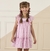 Vestido Happy Time Trapézio Rosa Lacinhos MonSucré