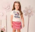 Conjunto Hello Kitty Always Ready Short Saia Listras Vermelho Momi - loja online