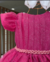 Vestido Luxo Bianca Boneca Cinto Pérolas Pink Tule Brilho Farfalla - na internet