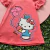Vestido Trapézio Hello Kitty Coral Watermelon Momi - Mari Kids