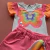 Conjunto Blusa Borboleta Short Moletom Rosa Infanti - loja online