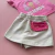 Conjunto Life is Better Sorvetinhos Rosa Short Saia Creme Fakini - loja online