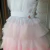 Vestido Festa Branco Tule Glitter Rosa Degradê Málagah - comprar online