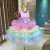 Vestido Luxo Fundo do Mar Candy Color Farfalla - - Mari Kids