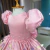 Vestido Luxo Valentina Jardim Encantado Pintado à Mão Farfalla- - Mari Kids
