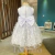 Vestido Luxo Isabella Tule 3D Branco Farfalla . - comprar online