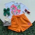 Conjunto Chip and Dale Tico e Teco Cereja Short Laranja Momi - comprar online
