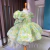 Vestido Festa Floral Verde 3D Farfalla - Mari Kids
