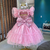 Vestido Luxo Chloé Rosa Paetê Farfalla - na internet