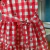 Vestido Tricoline Xadrez Vermelho Morangos Momi na internet