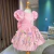 Vestido Luxo Valentina Jardim Encantado Pintado à Mão Farfalla- na internet