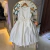 Vestido Luxo Allegra Off White Maxi Laço Farfalla -