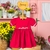 Vestido Baby Provençal Vermelho Serena - loja online