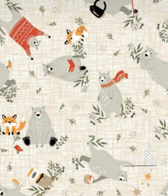 Imagen de GABARDINA ESTAMPADA DE ALGODON INFANTIL X 50 CM