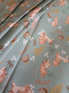GABARDINA ESTAMPADA DE ALGODON INFANTIL X 50 CM - comprar online