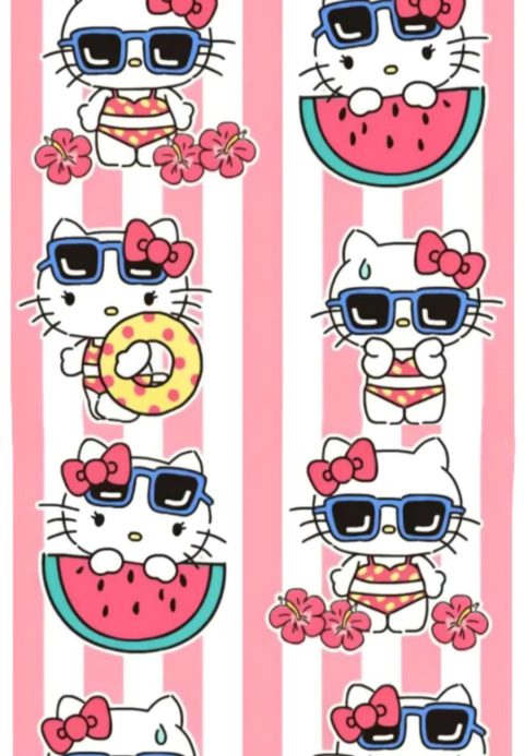 TOALLA DE MICROFIBRA KITTY SANDIA X 50 cm - comprar online
