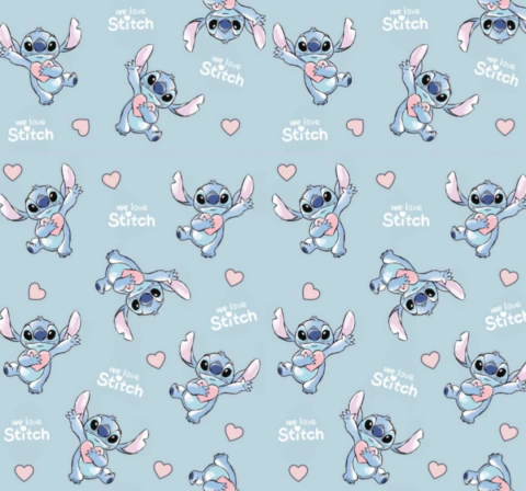 TOALLA DE MICROFIBRA WE LOVE STICH X 50 cm - comprar online