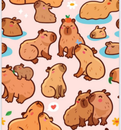 SIMIL NEOPREN CAPIBARA LOVE x 50cm - comprar online