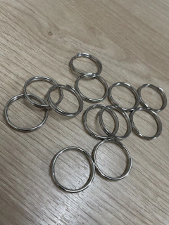 Aro sin fin o argolla para llavero x 10 u - Franchus almacen de las telas