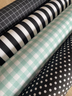 MECÁNICA RAYADA NEGRA x50CM en internet