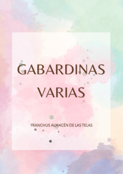 GABARDINA ALGODON VARIAS 50 CM - comprar online