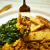Frango desfiado baobá + creme de milho + brócolis no vapor + batata doce - 350g - comprar online
