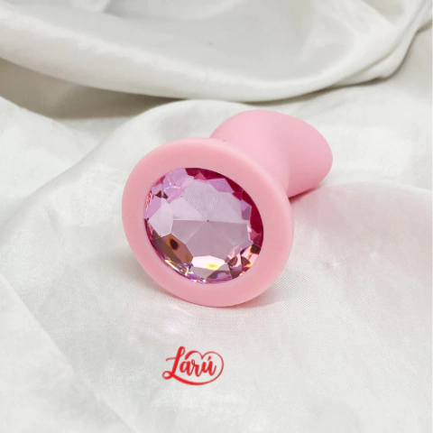 PLUG ANAL CURVE EM SILICONE COM PEDRA - comprar online