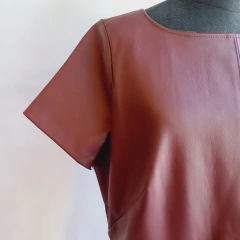 VESTIDO ECOCUERO ANN TAYLOR - tienda online