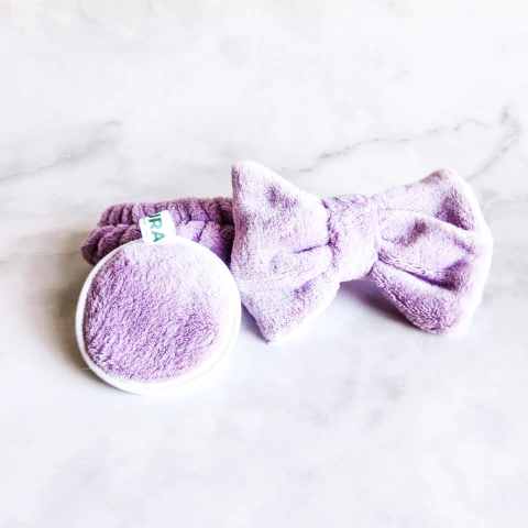 Set Vincha soft y Pad reutilizable