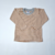 Camiseta bebé rayada tierra y blanco - comprar online