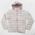 Campera inflable de mujer con capucha color salmón clarito - comprar online