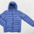 Campera inflable de mujer con capucha color azul - GUAU! Mayorista