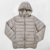 Campera inflable de mujer con capucha color camel en internet