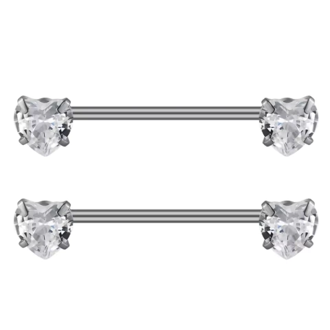 Piercing Coração Titânio