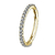Piercing Argola Dourada C/ Cristais Branco - comprar online