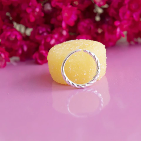 Argola Torção Naútica Prata 925