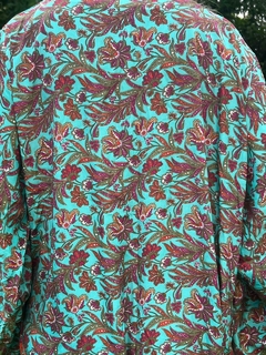 KIMONO BOMBAY VERDE ESMERALDA BORDÓ NARANJA ROJO - tienda online