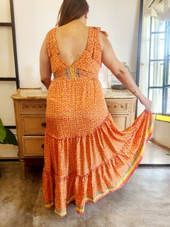 VESTIDO/SOLERO CHITI NARANJITA CORAL AMARILLO TURQUESA en internet