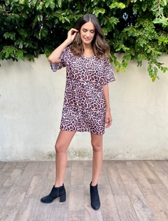 VESTIDO/REMERÓN RAFAELA ANIMAL PRINT