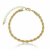 Pulseira Cordão Baiano 4 mm de 18 cm em Banho Ouro 18K - comprar online