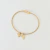 Bracelete Charme Proteção e Fé no Banho de Ouro 18k
