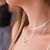Choker de Fita 3 mm de 30 cm + Extensor em Banho de Prata 925 na internet