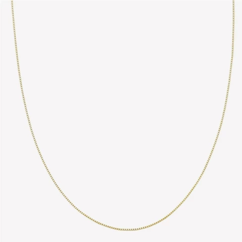 Corrente Veneziana 45 cm (0.8mm) + Extensor no Banho de Ouro 18k