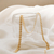 Choker Elos de Folhas de 30 cm em Banho Ouro 18K