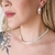 Choker Malha Maleável 6 mm de 35 cm + Extensor em Banho de Prata