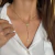 Colar Terço Espírito Santo Cravejado 60 cm em Banho Ouro 18k