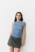 Musculosa Nítida Celeste - comprar online